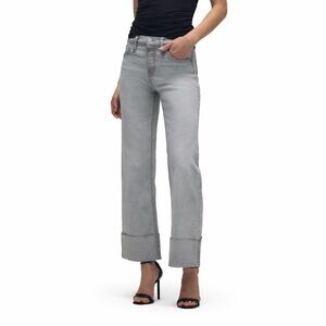 Hudson 26x28 Rosie mid rise Wide Leg Jean with Cuff Washed Slate
